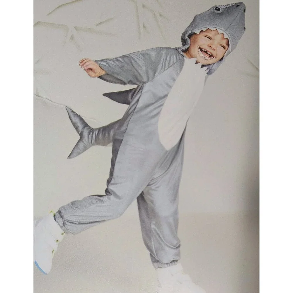 Hyde & EEK Toddler Unisex Gray Plush Shark Halloween Costume  18-24  Months New